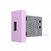 BB-C7-1USB-17 Розетка USB с блоком питания 2.1А 5В Livolo, цвет розовый (механизм)