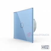 VL-C701D-V2-19 Сенсорный диммер LIVOLO версия 2, 1 клавиша 1 пост Синий