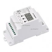Контроллер SMART-K3-RGBW (12-36V, 4x5A, DIN, 2.4G) (Arlight, IP20 Пластик, 5 лет)