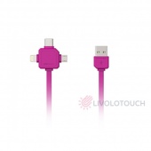 9003PK/USBC15 Кабель USB Allocacoc универсальный Розовый