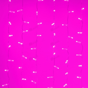   ARD-CURTAIN-CLASSIC-2000x1500-CLEAR-360LED Pink (230V, 60W) (Ardecoled, IP65)