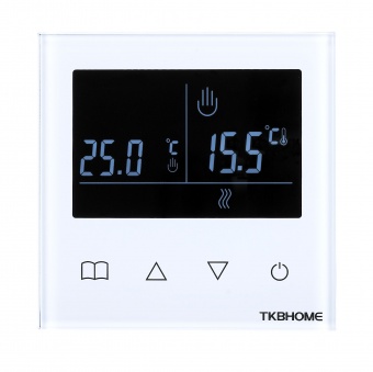 Термостат водяного теплого пола c сенсорным дисплеем и недельным расписанием TKB