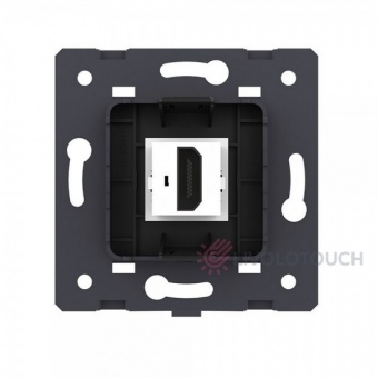 VL-FCHD-2BP Розетка 1 пост HDMI Livolo, цвет черный (механизм)